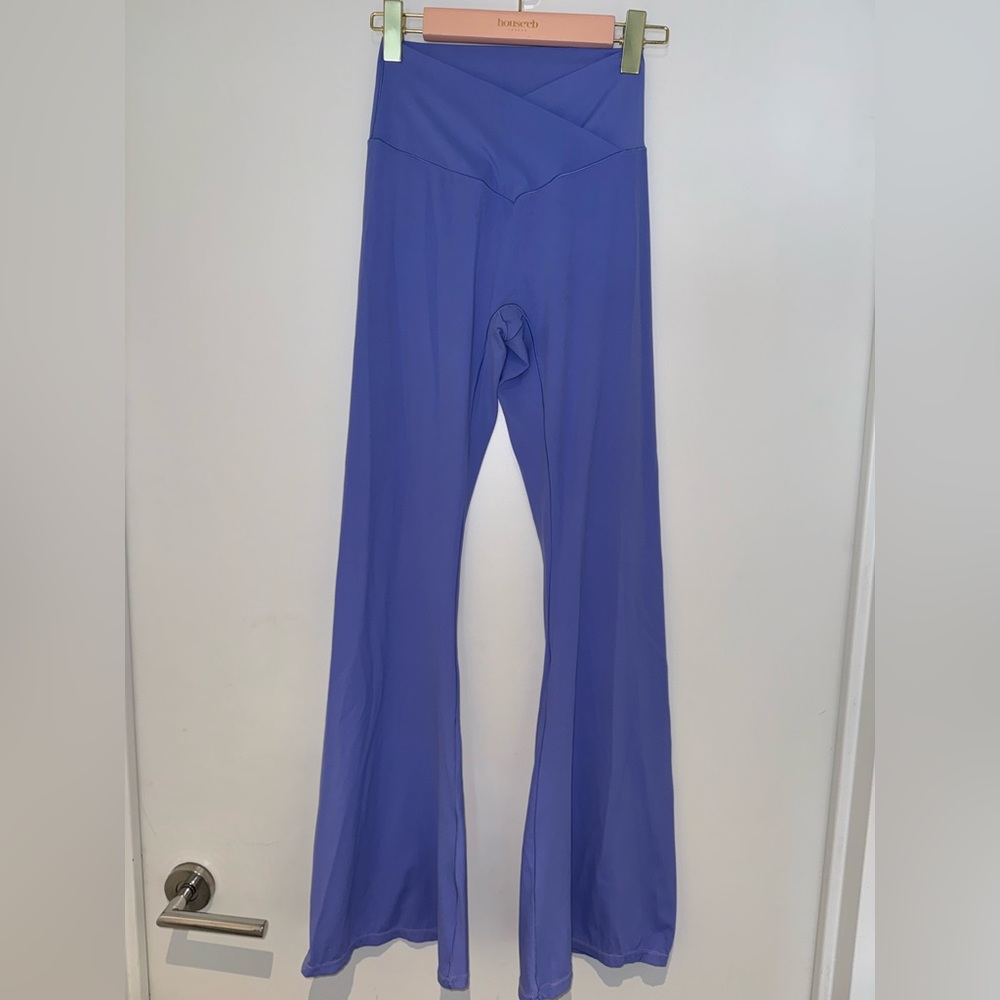 Purple Flared Leggings